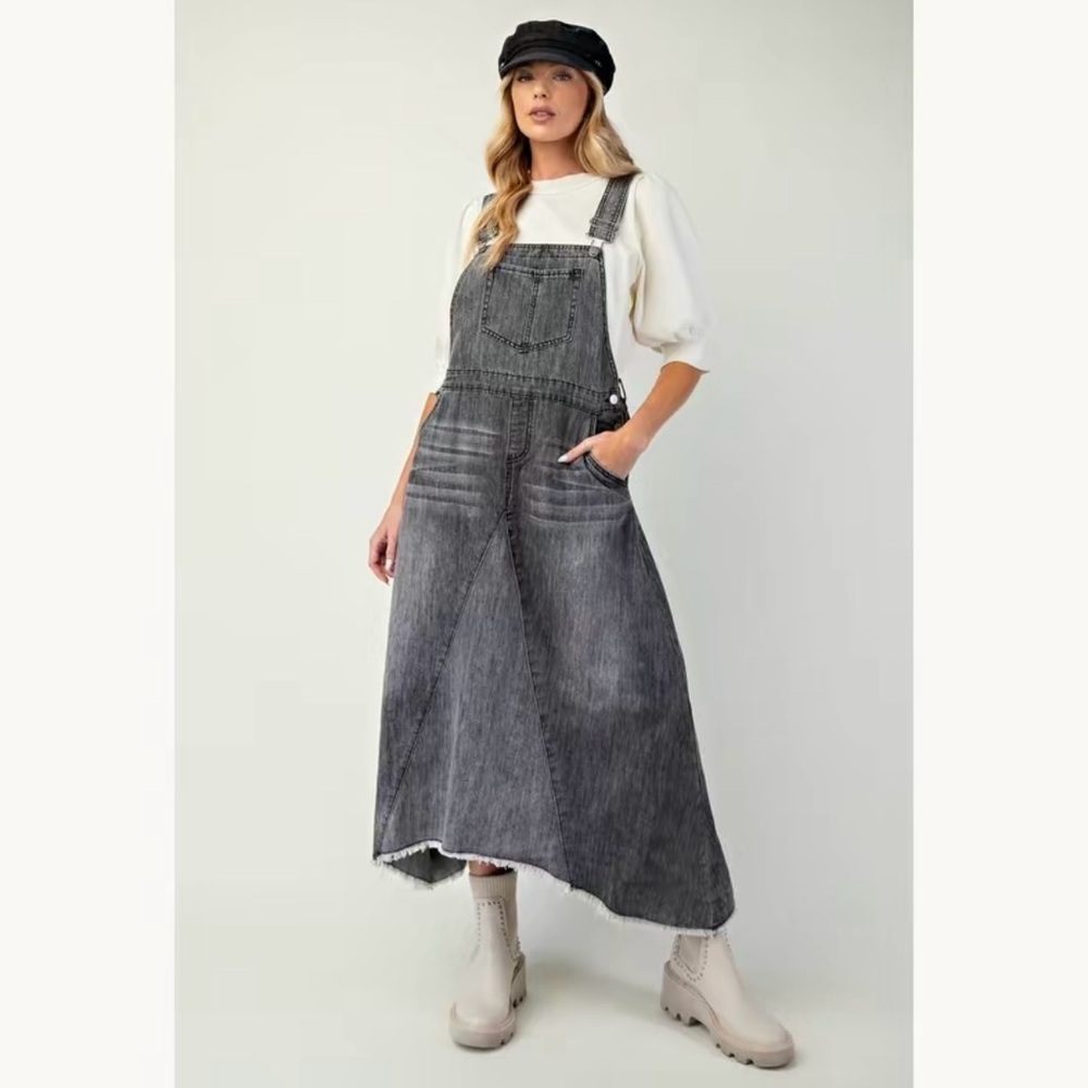 EASEL DENIM DRESS - Picture 1 of 10